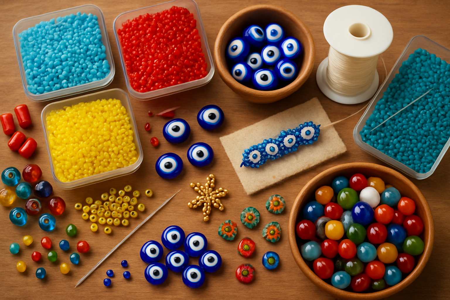 Boncuk işleme süreci