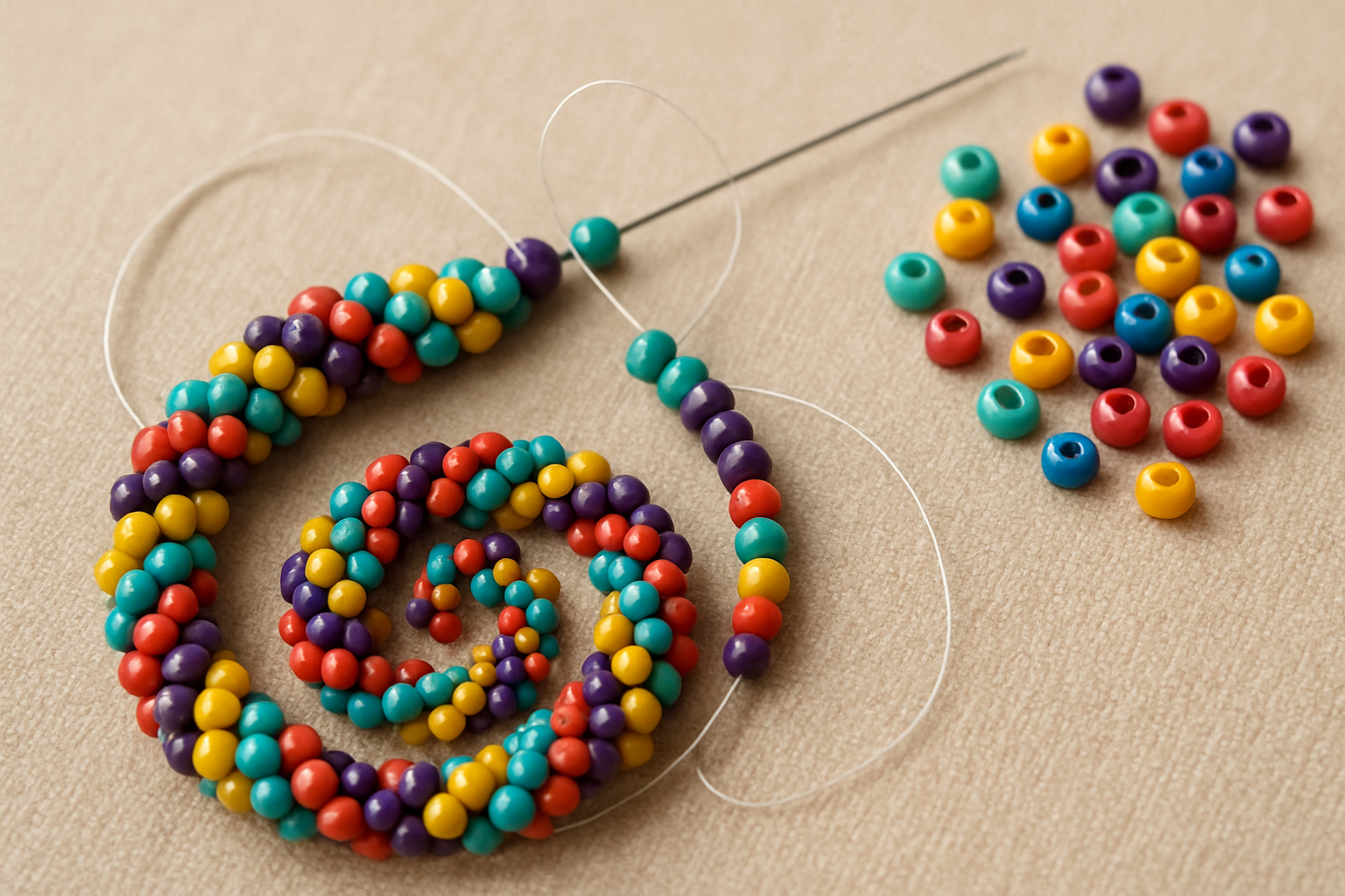 Spiral örgü tekniği